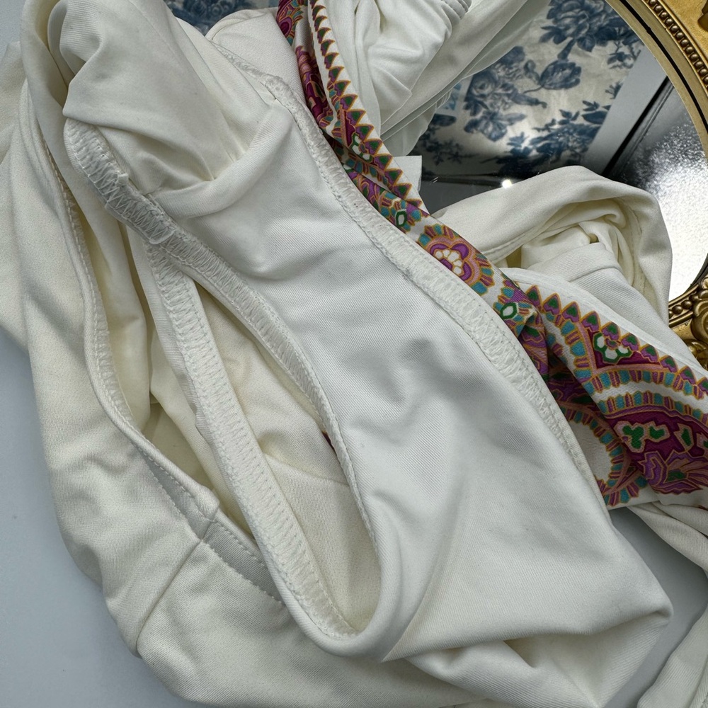 🆕 ZIMMERMANN 🧿 NWOT Teddy Paisley Plunge Bathing Suit, Sz 0 - MISSING BELT - Picture 16 of 16
